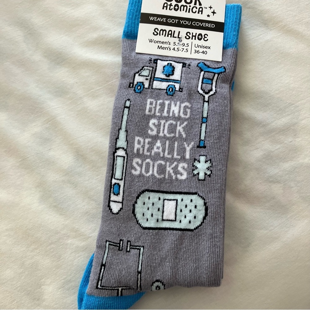 Get Well Soon Medical Theme Sock Atomica Sock Set